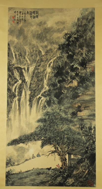 Chinese Hand Painted Scrolled Painting (1 of 10)