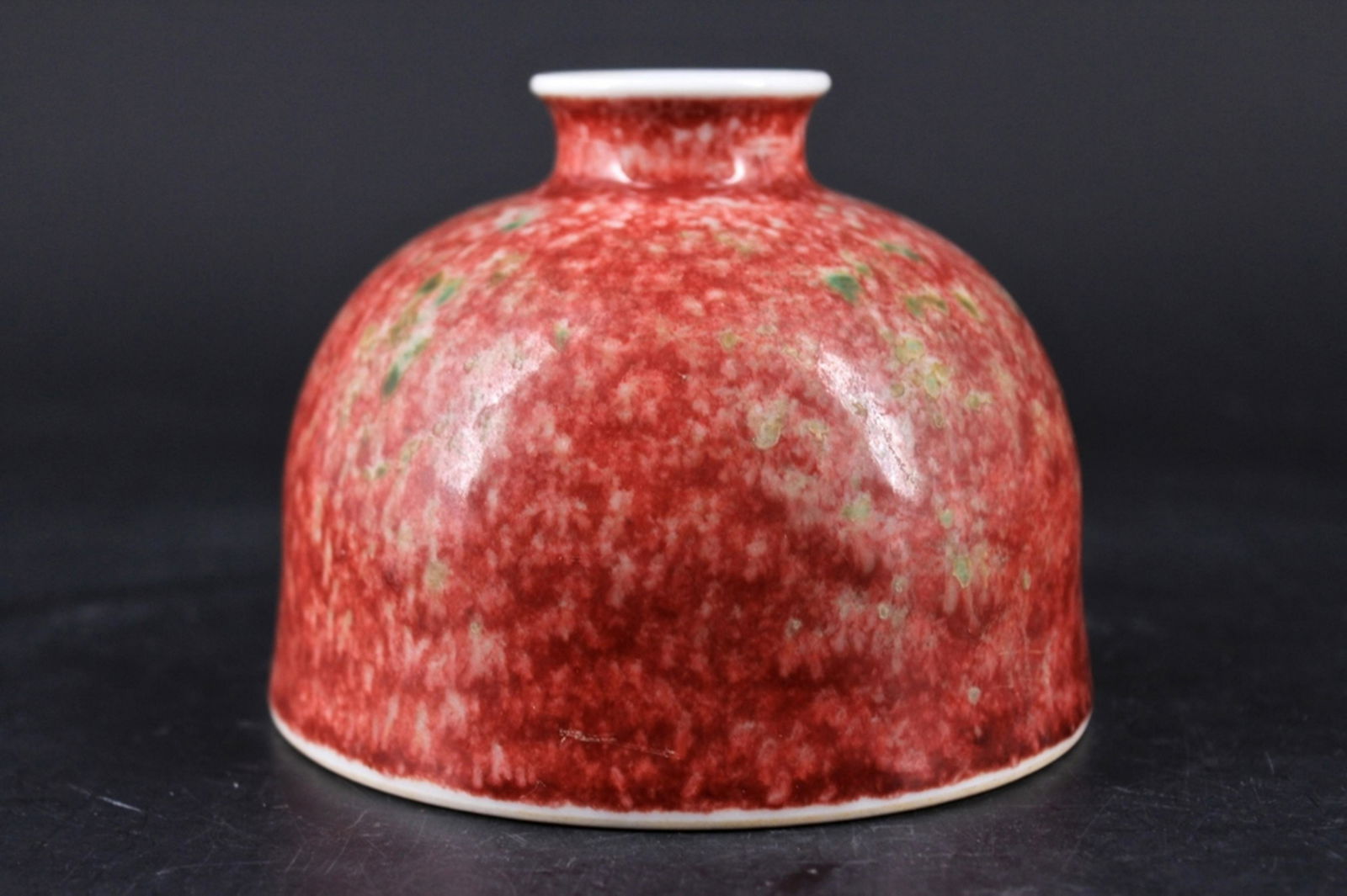 Qing Porcelain Flame Red Apple Vase (1 of 5)