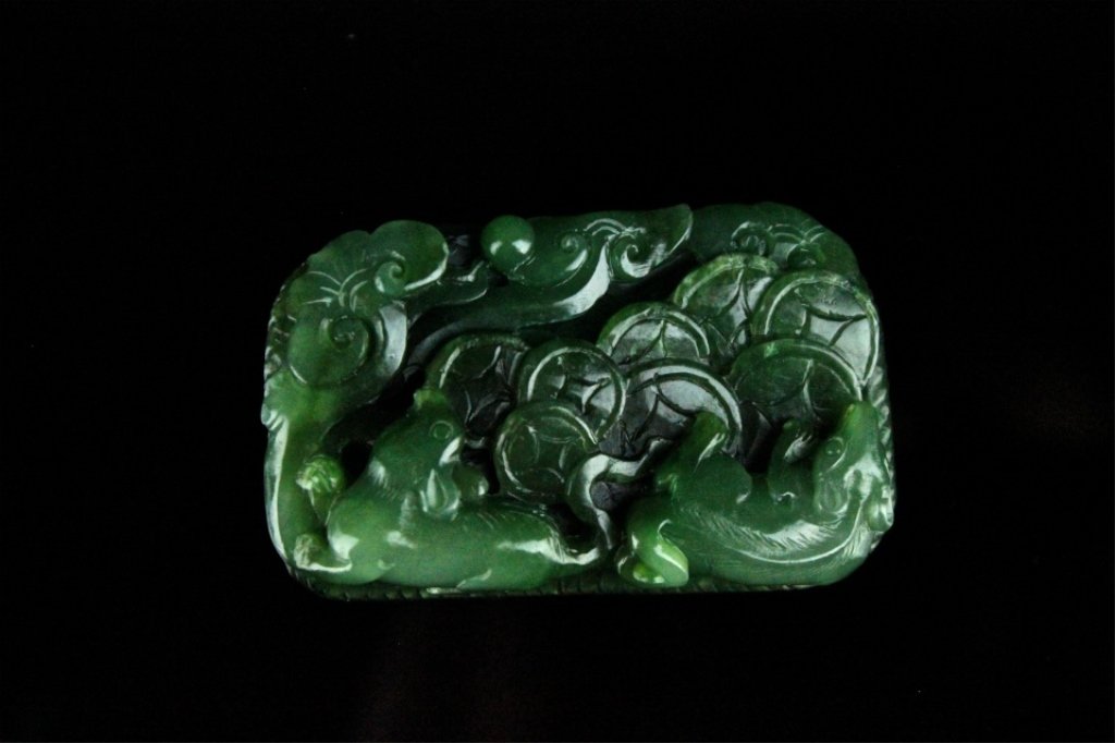 Chinese Neat Hand Carved Jade Figure (1 of 3)