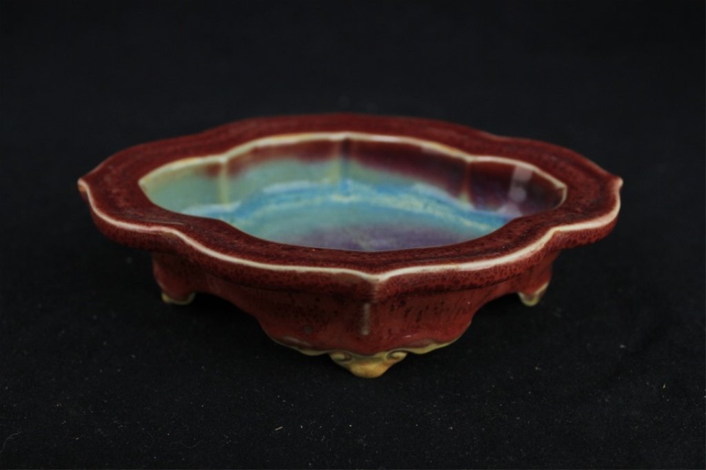 Chinese Song Porcelain JunYao Brush Pot_x000D_ 6 5/8 x (1 of 6)