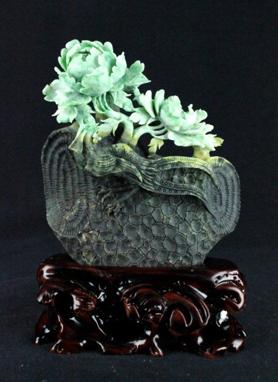 Chinese Neat Hand Carved Jade Figure (1 of 5)