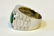 An 18 K White Gold and Jade Ring - 4