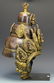 18th/19th C. Tibetan Gilt Copper Ceremonial Helmet - 2