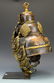 18th/19th C. Tibetan Gilt Copper Ceremonial Helmet - 4