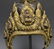 18th/19th C. Tibetan Gilt Copper Ceremonial Helmet - 6