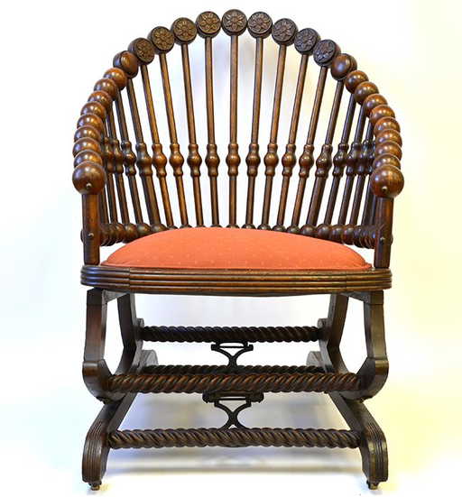 A George Hunzinger 'Lollipop' Rocking Chair - A George Hunzinger 'Lollipop' Rocking Chair