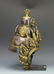 Tibetan Gilt Copper Ceremonial Helmet - 2