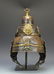 Tibetan Gilt Copper Ceremonial Helmet - 3