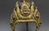 Tibetan Gilt Copper Ceremonial Helmet - 5