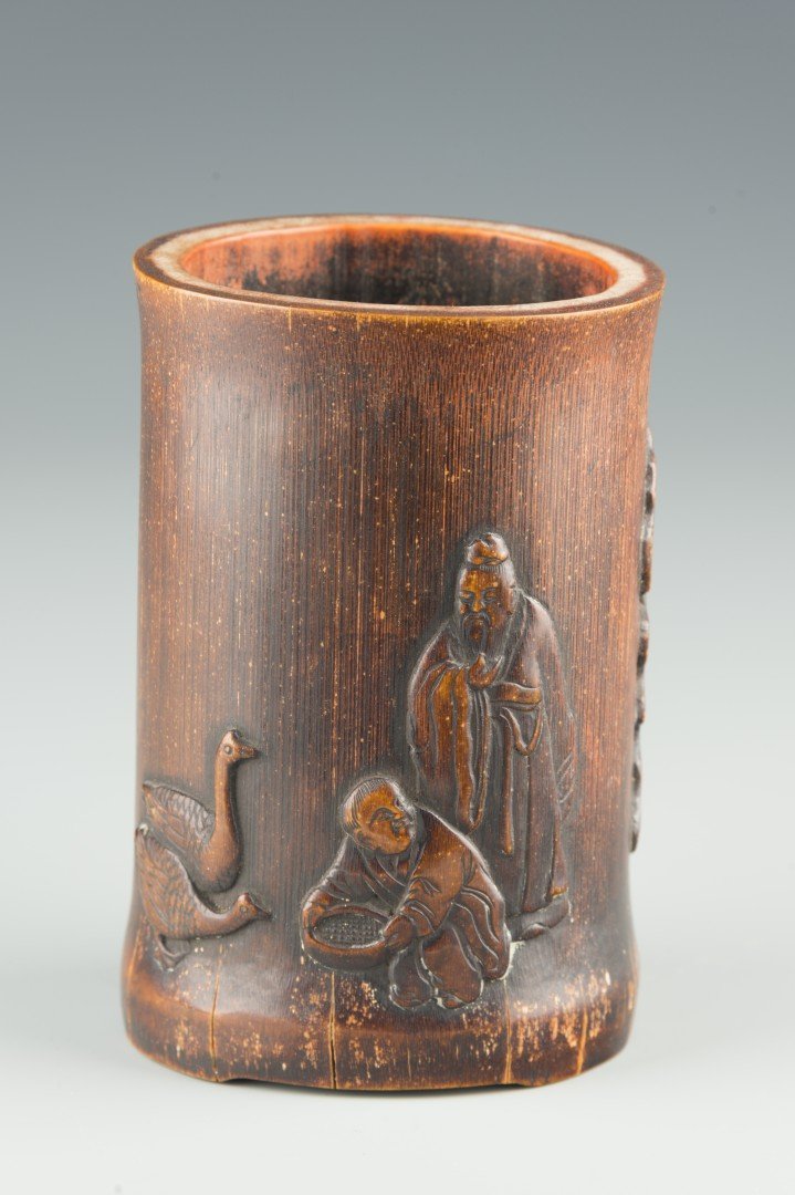 A Chinese Bamboo Brush Pot (1 of 6)