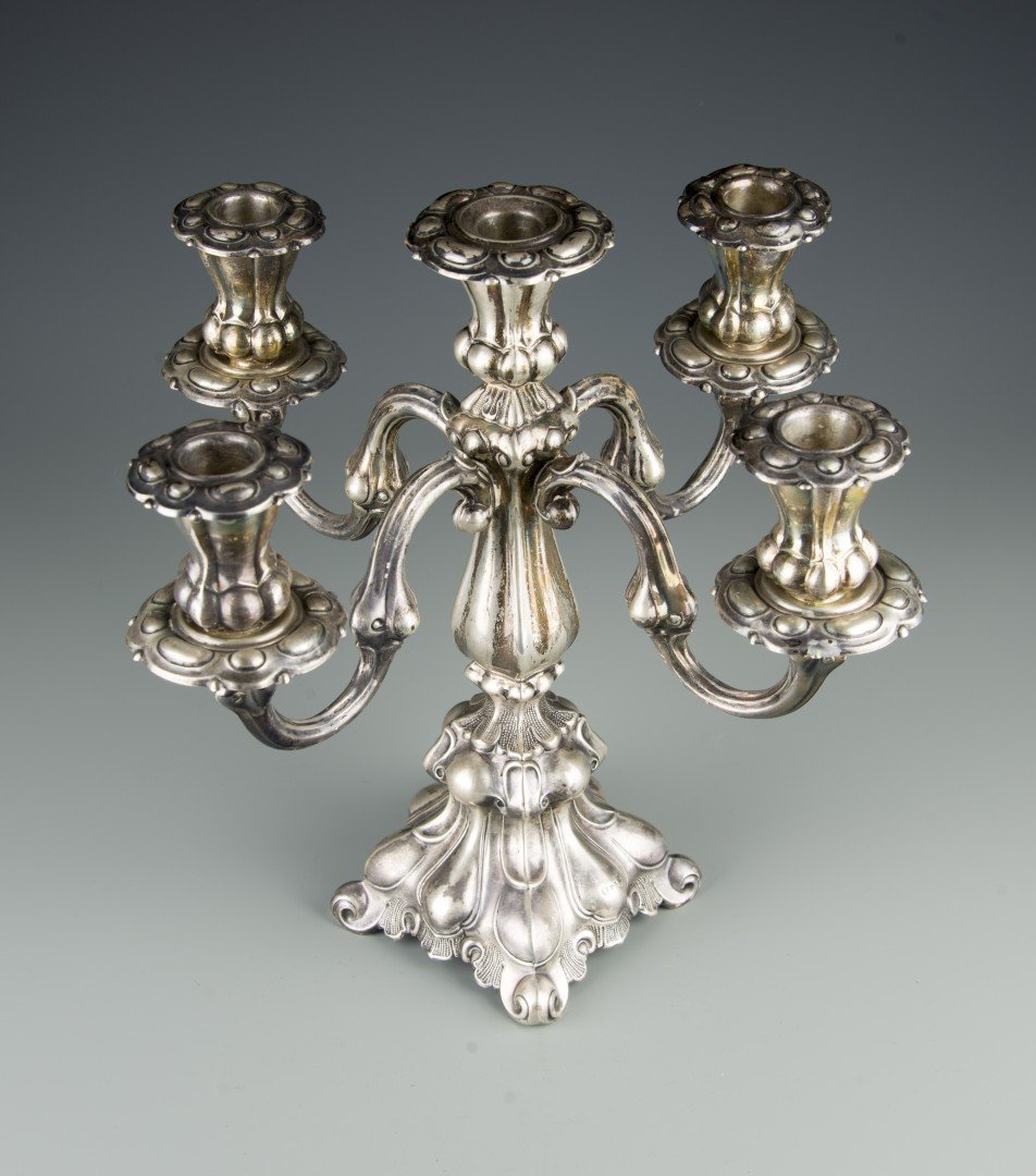 A Danish Silver Candelabra (1 of 4)