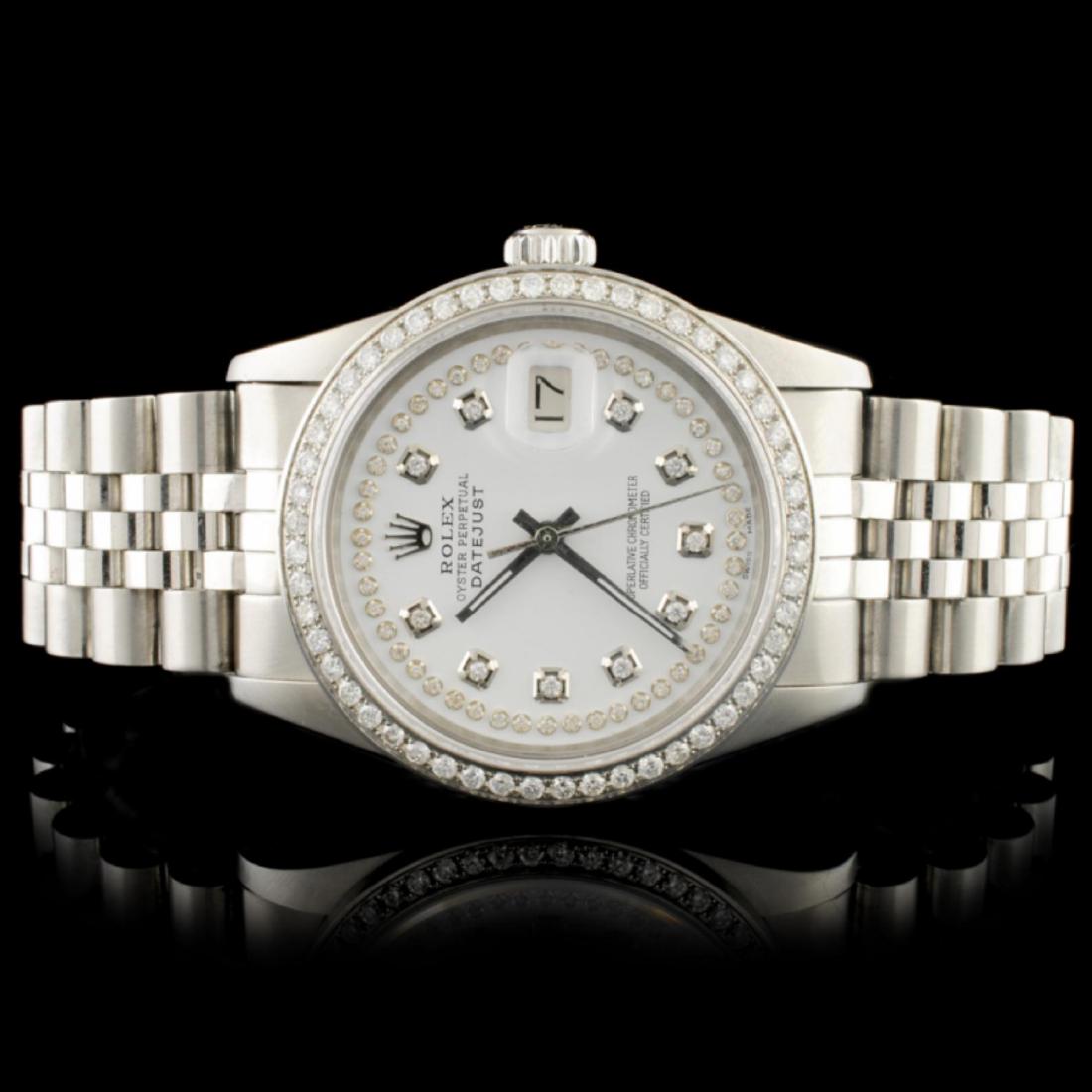 rolex two tone datejust diamond dial