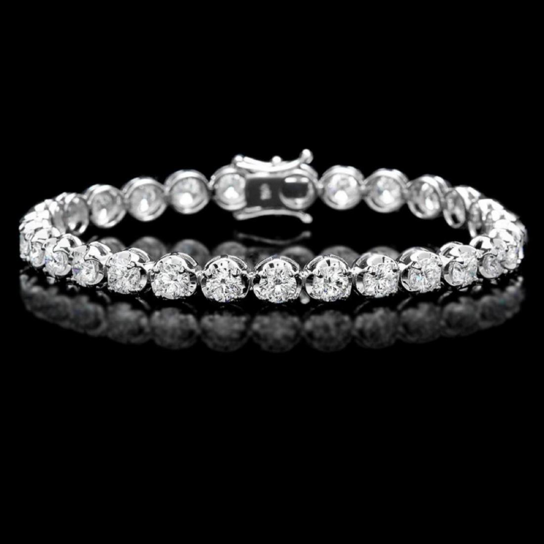 ^18k White Gold 9.50ct Diamond Tennis Bracelet: Estimated Retail Replacement Value: $42,700.00 Ref: WAG34000 Item No.: ARA-CRA067 Metal: 18k Solid White Gold Size: 7 Total Item Weight: 15.00 grams Country Made: USA Main Stone: Diamond Carat Total W
