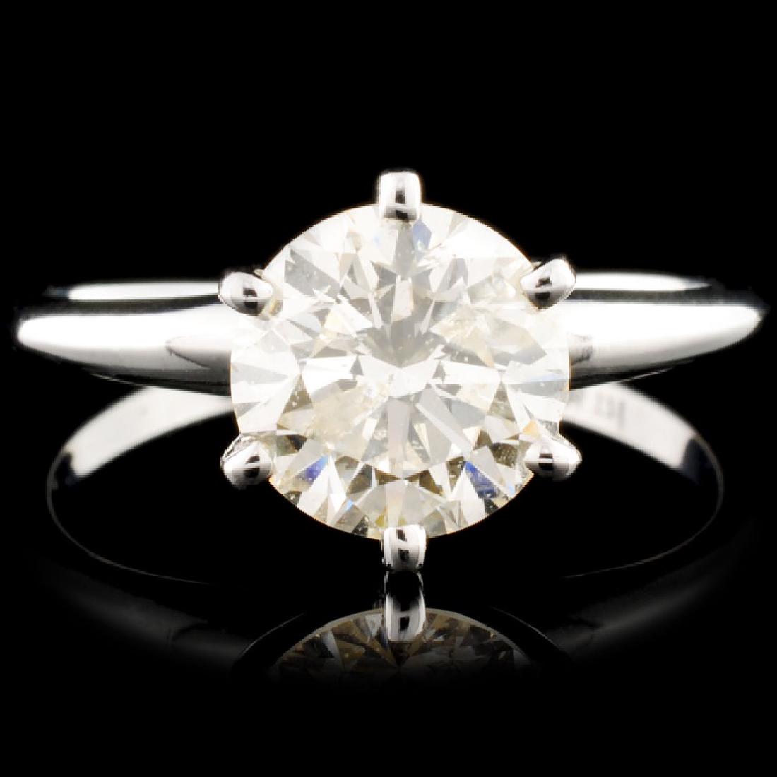 14K Gold 1.54ctw Solitaire Diamond Ring: Estimated Retail Replacement Value: $25,235.00 Ref: WAG14420 Item no.: FA2055939055 â€“ SO1607 Specification: Gold Content: 14k White Gold Weight of Item: 2.00 grams Country Made: USA Ring Size: 