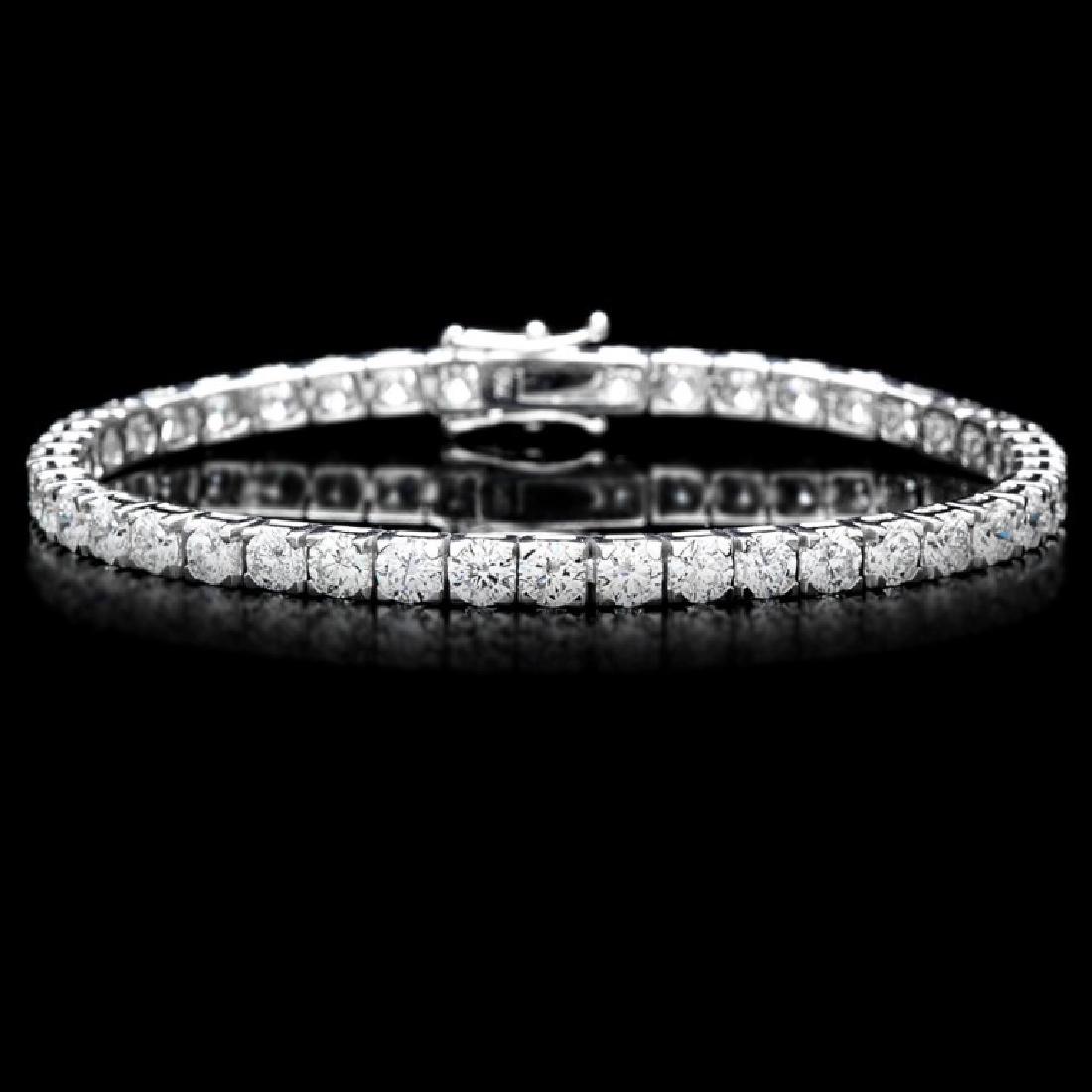 ^18k White Gold 10.00ct Diamond Tennis Bracelet: Estimated Retail Replacement Value: $47,500.00 Ref: WAG38000 Item No.: ARA-CRA066 Metal: 18k Solid White Gold Size: 7 Total Item Weight: 15.00 grams Country Made: USA Main Stone: Diamond Carat Total W