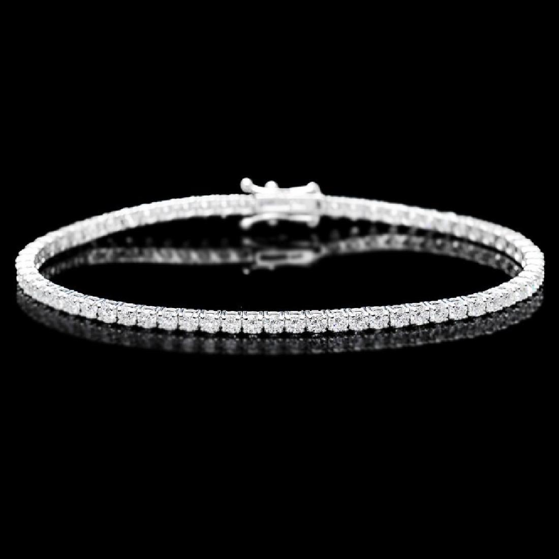 ^18k White Gold 5.00ct Diamond Bracelet: Estimated Retail Replacement Value: $16,400.00 Ref: WAG11800 Item No.: ARA-CRA040 Metal: 18k Solid White Gold Size: 7.5 Total Item Weight: 8.0 grams Country Made: USA Main Stone: Diamond Carat Total W