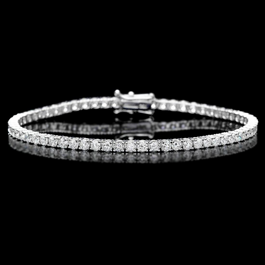 ^18k White Gold 5.00ct Diamond Bracelet: Estimated Retail Replacement Value: $17,400.00 Ref:WAG11800 Item No.: ARA-CRA022 Metal: 18k Solid White Gold Size: 7.5 Total Item Weight: 8.0 grams Country Made: USA Main Stone: Diamond Carat Total We