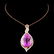 14K Gold 28.58ct Kunzite & 0.78ctw Diamond Pendant - 2