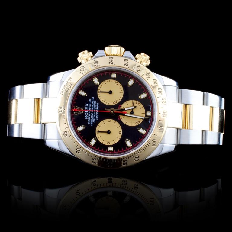 Rolex Daytona Paul Newman 40MM Wristwatch: Estimated Retail Replacement Value: $23,150.00Ref: IRA52400Item No.: ARXU-056Specification:Model: DateJust OysterMovement: Perpetual, Self Winding â€“ Ref; 4130Function: Chronograph Case Size: 40