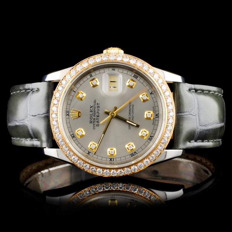 Rolex DateJust Diamond 36MM Wristwatch: Estimated Retail Replacement Value: $16,835.00 Ref: WAG16000 Item No.: ARXAA-0012 Specification: Model: DateJustMovement: Perpetual, Self WindingFunction: Instantaneous Quick Set DateCase Size: 36mmCa