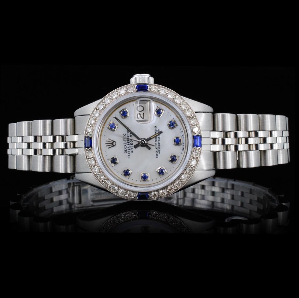 Rolex SS DateJust 1.00ct Diamond Ladies Watch: Estimated Retail Replacement Value: $17,500.00Ref: WAG15000Specification:Documents: Gemologist report available upon purchaseModel: Oyster Perpetual DateJustMovement: Perpetual, Self Winding, 31 - Jew