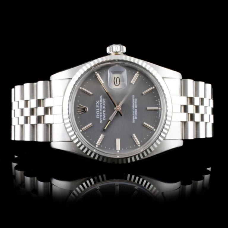 Rolex DateJust 18K & Stainless Steel 36mm Watch: Estimated Retail Replacement Value: $13,500.00Ref: IRA14000Item No.: ARXU-051Specification:Model: DateJust OysterMovement: Perpetual, Self WindingFunction: DateCase Size: 36mmCase Material: Stainless