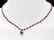233B: 14k White Gold 32ct Ruby 2.50ct Diamond Necklace - 3