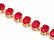 14k Gold 32ct Ruby 0.80ct Diamond Bracelet - 3