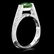 18k White Gold 1.15ct Garnet 0.45ct Diamond Ring - 2