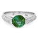 18k White Gold 1.15ct Garnet 0.45ct Diamond Ring - 3