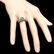 18k White Gold 1.15ct Garnet 0.45ct Diamond Ring - 4