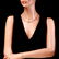 14k Gold 29ct Sapphire 1.45ct Diamond Necklace - 3
