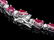 14k White Gold 32ct Ruby 2.50ct Diamond Necklace - 2