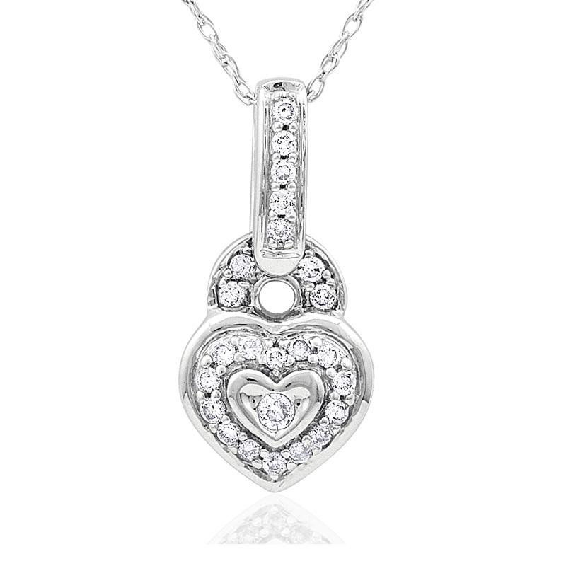14k White Gold 0.17ct Diamond Pendant: 14k White Gold 0.17ct Diamond Pendant ****** Metal: 14k Solid White Gold / Total Item Weight: 1.8 grams / / Main Stone: Diamond / Color: White / Carat Total Weight: 0.17 / Treatment: None / Color Grad