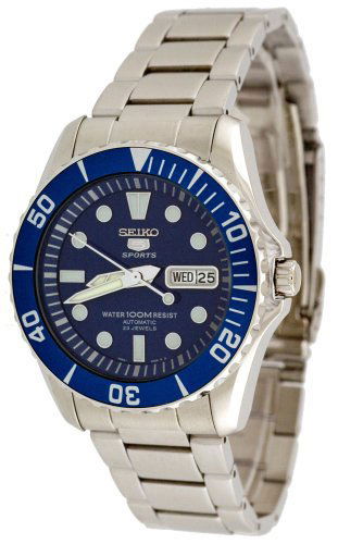 Seiko Automatic Divers Watches.: Seiko Automatic Divers Watches.rnWatch InfornBrand Name: SeikornrnrnBand material: Stainless SteelrnBand length: Men's StandardrnCase material: Stainless SteelrnCase Size Thickness: 12.5 millimetresrn
