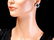 14k Gold 17.00ct Topaz 1.40ct Diamond Earrings - 4