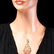 14k Gold 11ct Sapphire 1.20ct Diamond Pendant - 3