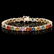14k Gold 20ct Sapphire 1.35ct Diamond Bracelet