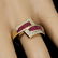 10k Yellow Gold 1.50ct Ruby 0.25ct Diamond Ring - 5