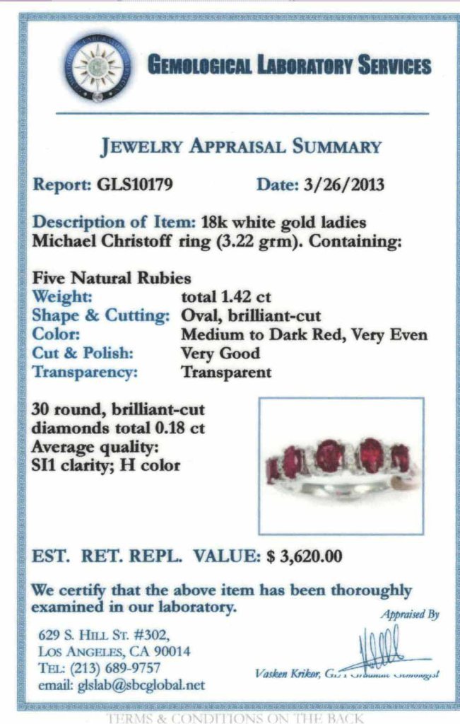 18KT Gold, 1.42ct Ruby & 0.18ct Diamond Ring. - 4