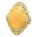 18k Yellow Gold 11.00ct Opal 0.80ct Diamond Ring - 3