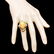 18k Yellow Gold 11.00ct Opal 0.80ct Diamond Ring - 4