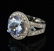 14K Gold, 6.92CT White Sapphire & 1.10CT Diamond Ring - 3