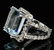 14K Gold, 13.36CT Natural Aquamarine & Diamond Ring - 3