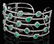 18K Gold, 4.96CT Emerald & 3.34CT Diamond Bangle - 2