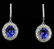 14K Gold, 4.15CT Tanzanite & 1.60CT Diamond Earrings