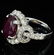 18K Gold, 5.45CT Ruby & 1.07CT Diamond Ring - 3