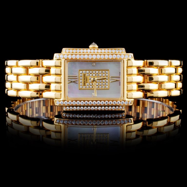 Patek Philippe Gondolo 4825 – 101J Ladies Watch: Estimated Retail Replacement Value: $54,000.00Ref: WAG720000Item no.: ARXD005Specification:Documents: Gemologist Report / COA from Patek PhilippeModel: Patek Philippe Gondolo 4825 – 101J Ladies Watc