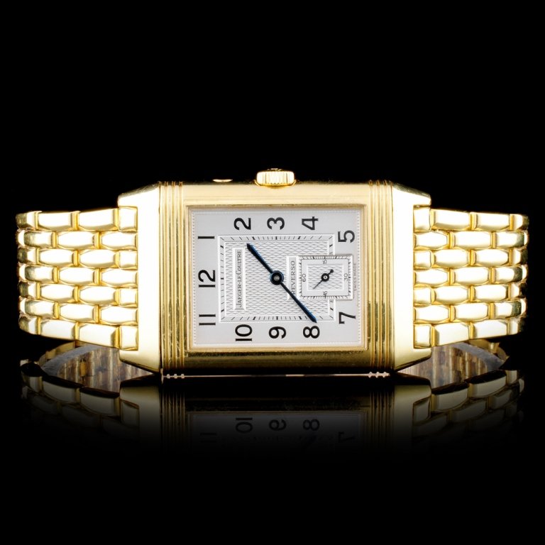Jaeger LeCoultre Men's Wristwatch: Estimated Retail Replacement Value: $21,000.00 Ref: WAG40000 Item no.: ARXP008 Specification: Documents: Appraisal Report Model: Jaeger LeCoultre Reverso Watch Case Measurement: 42.2mm X 26mm Weight: 