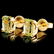 14K Gold 2.60ctw Green Beryl Earrings - 2